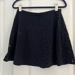 Banana Republic Navy Pattern Cutout A Line Skirt